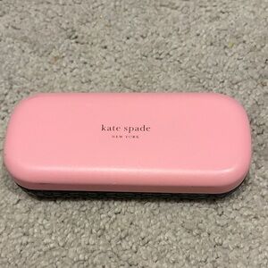 Kate Spade Colorful Striped Blue Light Glasses with Pink Case